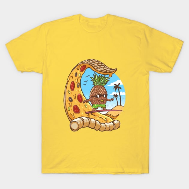 Hawaiian Pizza T-Shirt by GranJefe